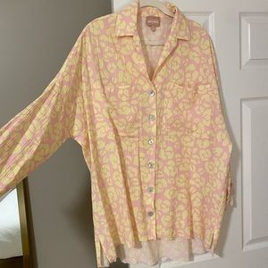 Show Me Your Mumu Johns Button Down lemonade leopard